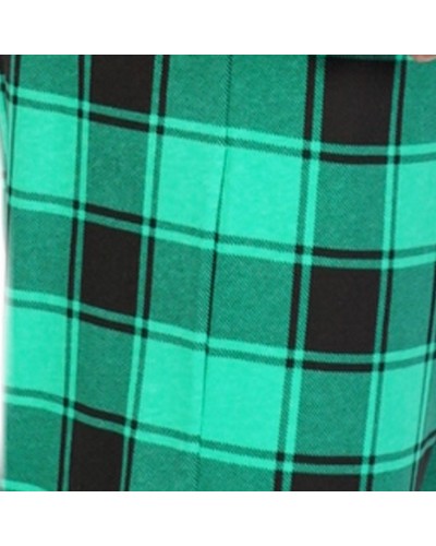 Pijama Hombre Manga Larga Cuadro Fashion Verde