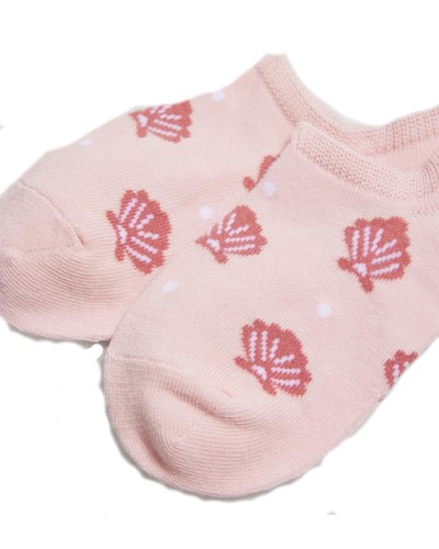 Pinky Invisible Infantil Algodon Conchas Rosas