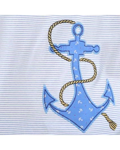 Pijama Pirata Manga Corta Mujer Boton Marinero