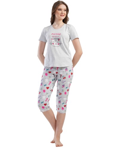 Pijama Pirata Mujer Manga Corta BotonesBe Okay