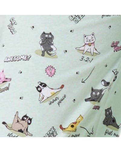 Pijama Manga Larga Niña Gatos Girs