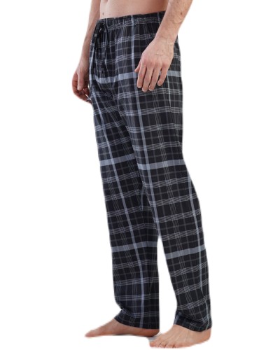 Pantalon Pijama Cuadros Gris