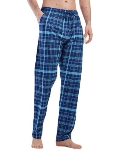 Pantalon Pijama Cuadros Azul