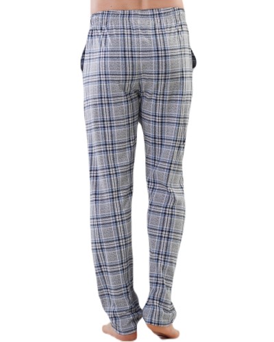 Pantalon Pijama Cuadros Gris/Azul