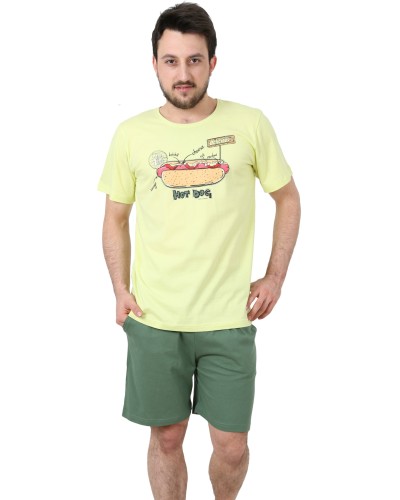 Pijama Hombre Corto Hot Dog