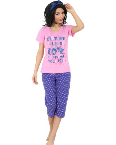 Pijama Pirata Manga Corta Mujer Your Love