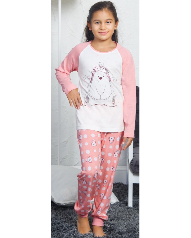 Pijama Manga Larga Niña Puño Osos