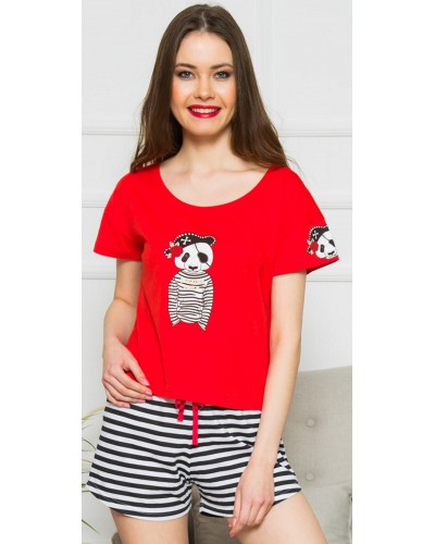 Pijama Corto Manga Corta Mujer Pirata