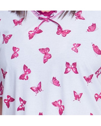 Camison Talla Grande Manga Corta Mujer Mariposas