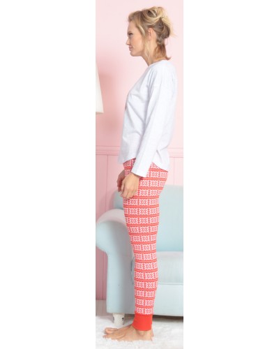 Pijama Largo Manga Larga Mujer Leggings Magic