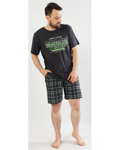 Pijama Hombre Talla Grande Corto Manga Corta  Beach Nergo