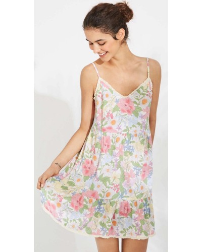 Vestido Mujer Playa Fly Flores Tirantes