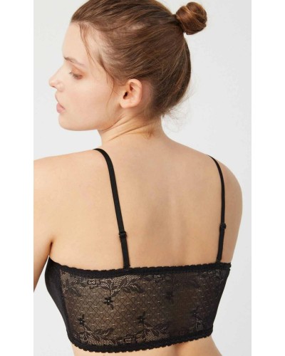 Sujetador Bandeau Mujer Sin Tirantes Negro