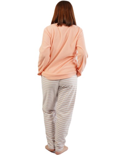 Pijama Talla Grande Polar Mujer Largo Manga Larga Stronger